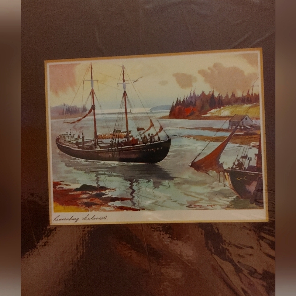 Joseph Purcell watercolor print ( still in plastic)